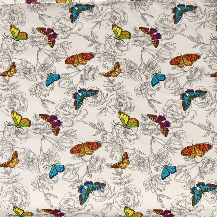 Siuvamas drobinis pagalvės užvalkalas | Butterfly - Siuvamas