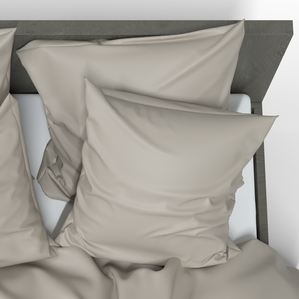 Sewn PREMIUM satin pillowcase | Opal gray