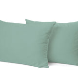 Ручной работы роскошная наволочка Premium из сатина хлопка | Blue Surf