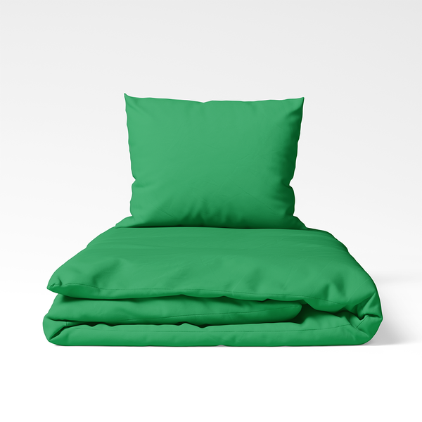 Handmade Cotton Bedding Set | Kelly Green