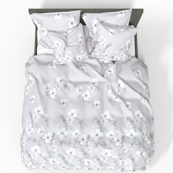 Sewn Deluxe Satin Cotton Bedding Set | Kyoto