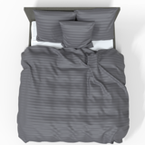 Prabangus Premium juostuoto satino 100% medvilnės audinys | Tornado