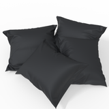 Handmade Luxurious Premium Satin Cotton Pillowcase | Black Beauty