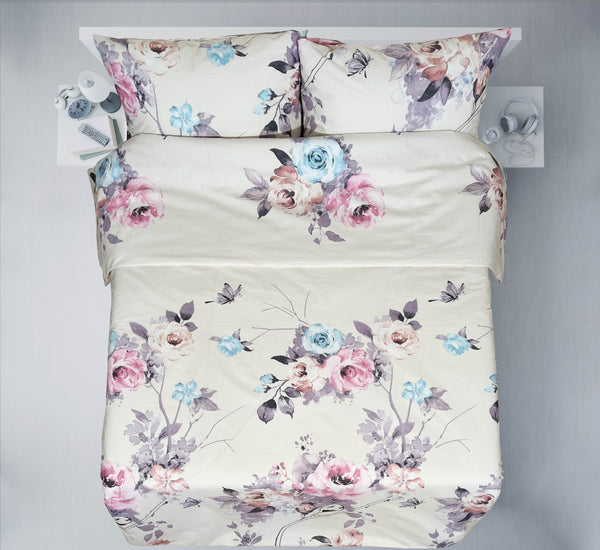 Last units of handmade cotton bedding set | Whispering Roses
