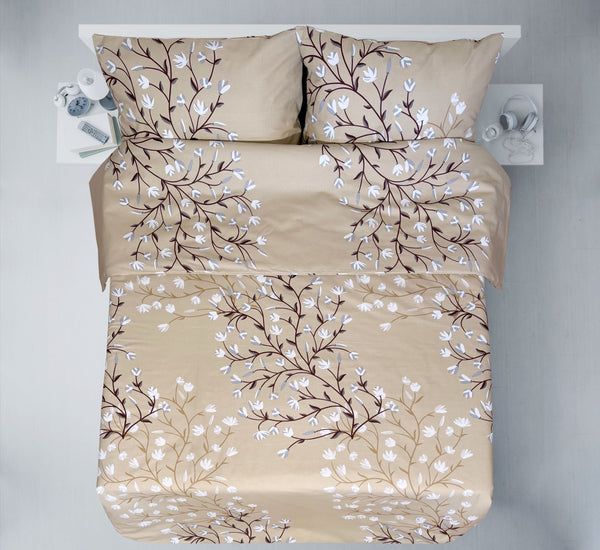 Paskutiniai vienetai rankų darbo medvilninio patalynės komplekto | Almond Blossom