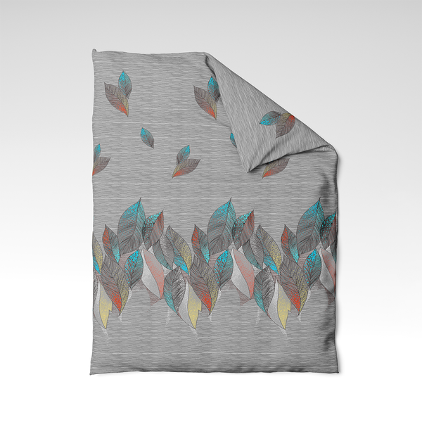 Handmade cotton duvet cover | Jungle Lines