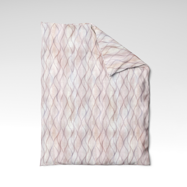 Handmade cotton duvet cover | Blush Flow