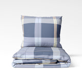 Handmade cotton duvet cover | Coastal Check
