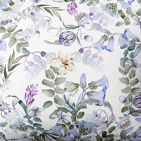 Raštuotas medvilninis audinys | Lavender Field