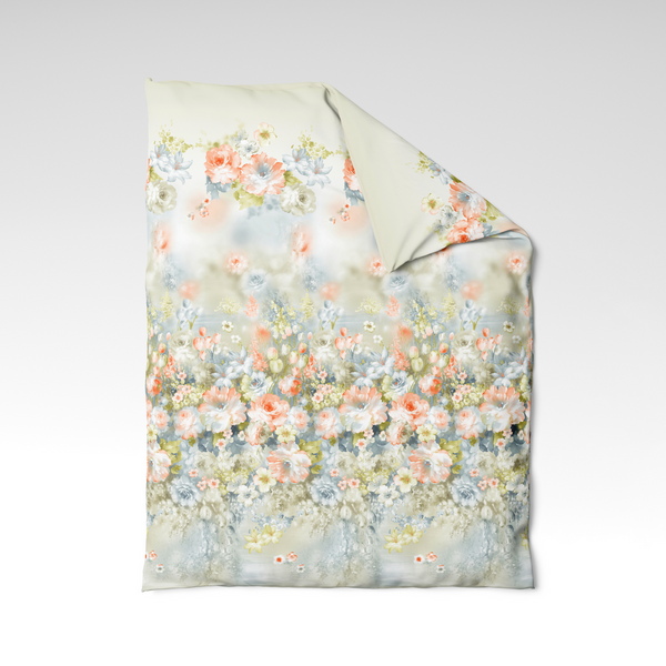 Handmade cotton duvet cover | Blooming Haze