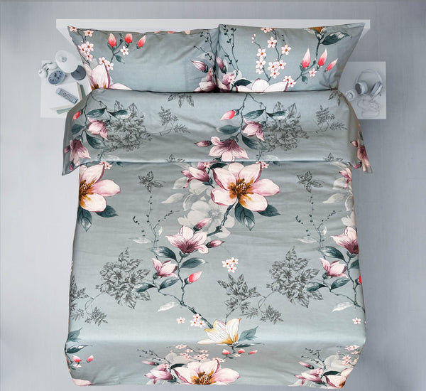 Last units of handmade cotton bedding set | Silken Magnolia