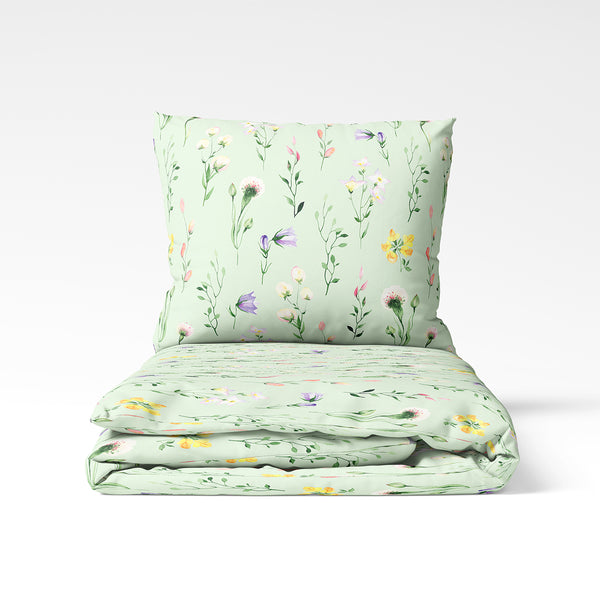 Rankų darbo medvilninis patalynės komplektas | Spring Dew
