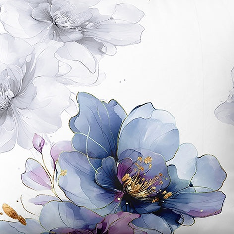 Raštuotas medvilninis audinys | Blue Mirage