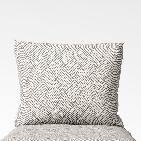 Handmade cotton pillowcase | Sand Weave