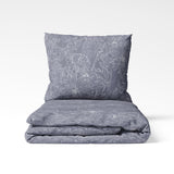 Ручной работы хлопковый комплект постельного белья | Silver Bloom