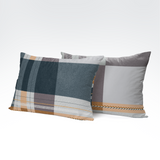 Handmade cotton pillowcase | Amber Plaid