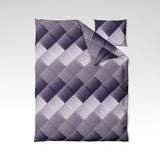 Rankų darbo medvilninis patalynės komplektas | Amethyst Check