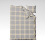 Rankų darbo medvilninis patalynės komplektas | Ashford Plaid