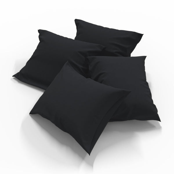 Handmade Cotton Pillowcase | Black