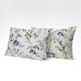 Handmade cotton pillowcase | Blue Sprig