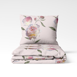 Rankų darbo medvilninis patalynės komplektas | Blush Peony