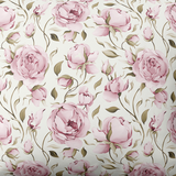 Raštuotas medvilninis audinys | Blush Rose