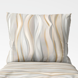 Handmade cotton pillowcase | Champagne Waves
