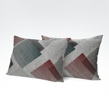 Handmade cotton pillowcase | Crimson Blocks