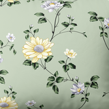 Raštuotas medvilninis audinys | Daisy Vine