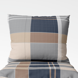 Handmade cotton pillowcase | Harbour Plaid