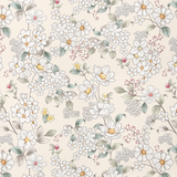 Handmade cotton duvet cover | Ivory Bloom