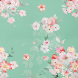 Handmade cotton bedding set | Mint Blossom