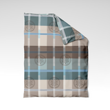 Handmade cotton duvet cover | Nordic Plaid