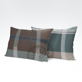 Handmade cotton pillowcase | Nordic Plaid