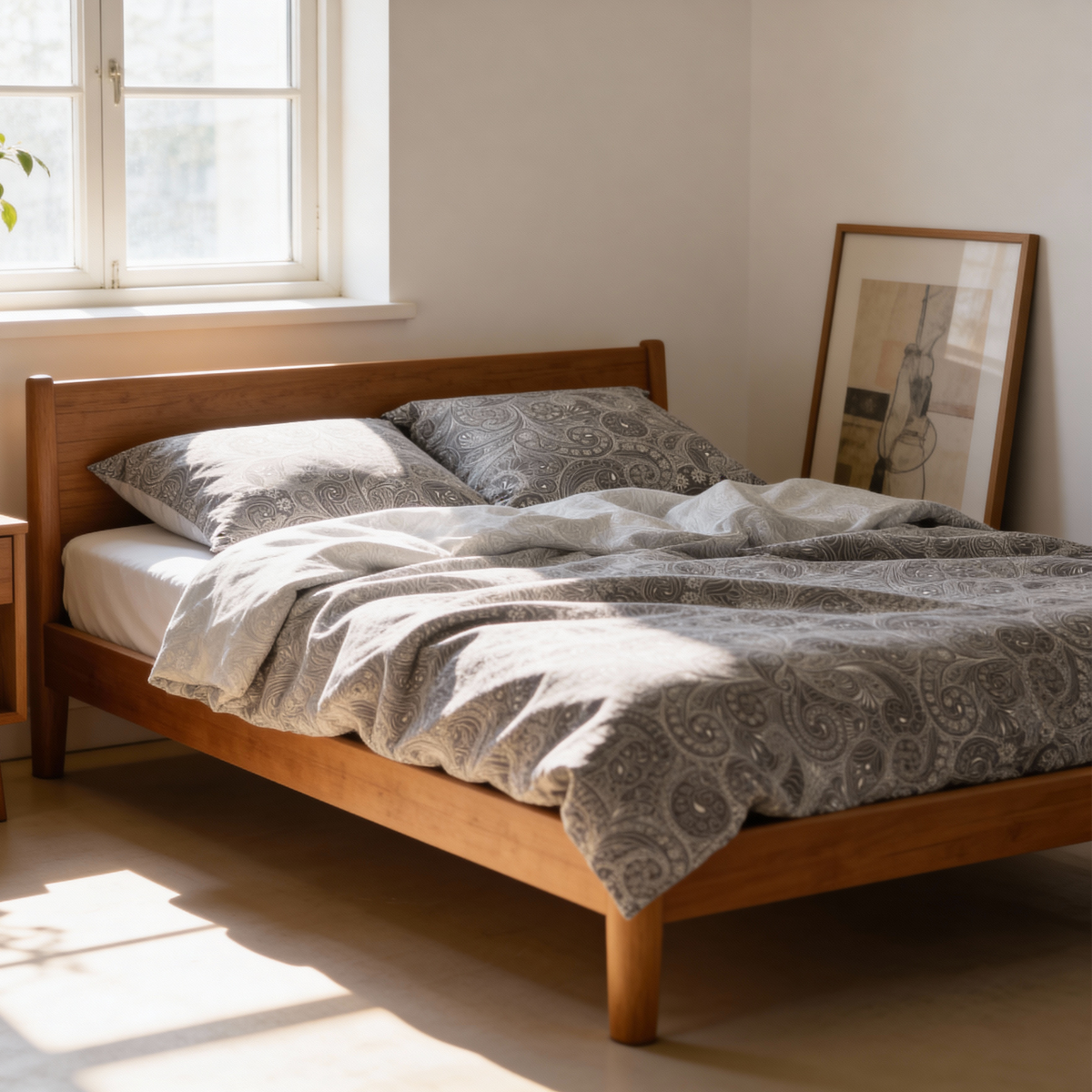 Rankų darbo prabangus Deluxe satino medvilninis patalynės komplektas | Jaipur