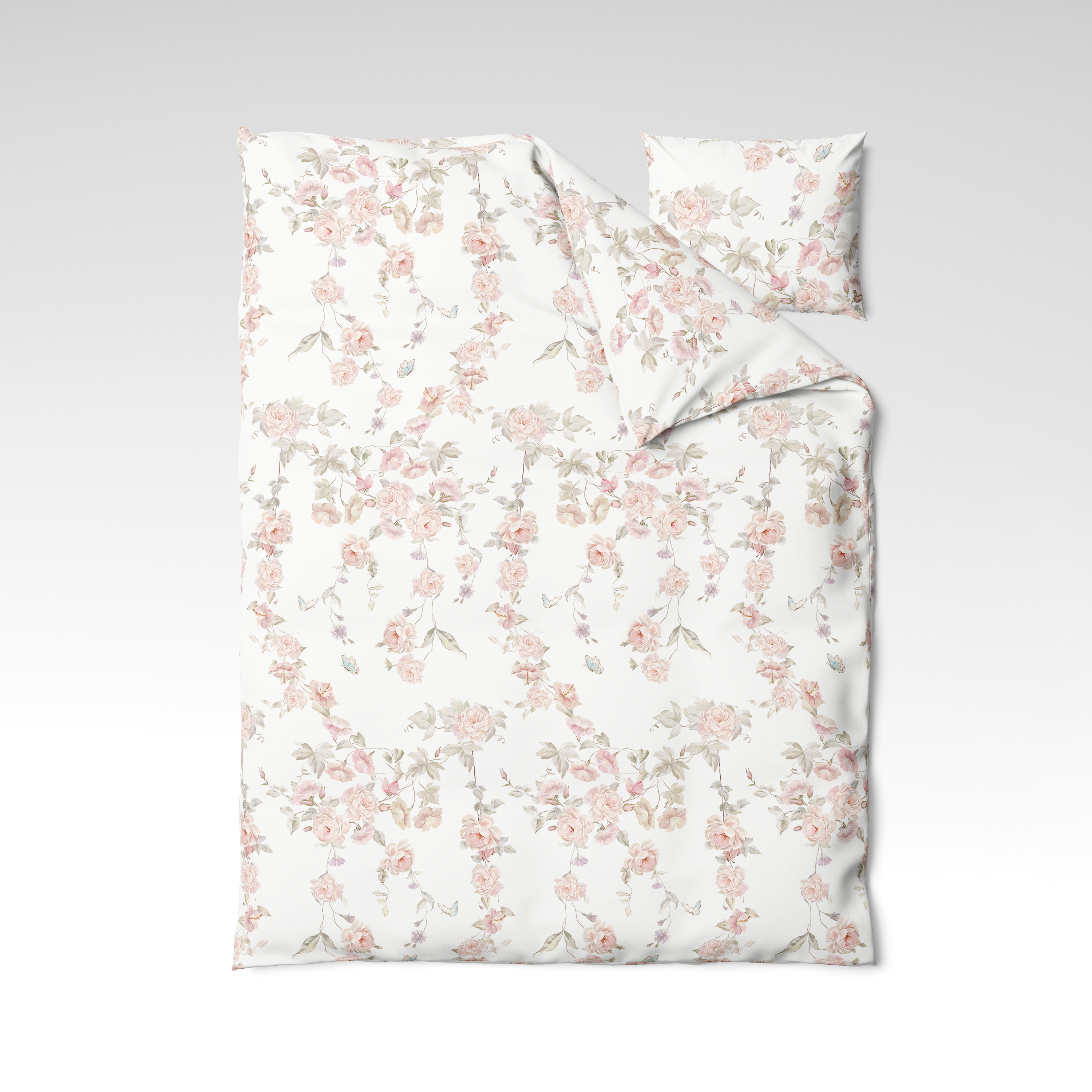 Raštuotas medvilninis audinys | Rose Veil