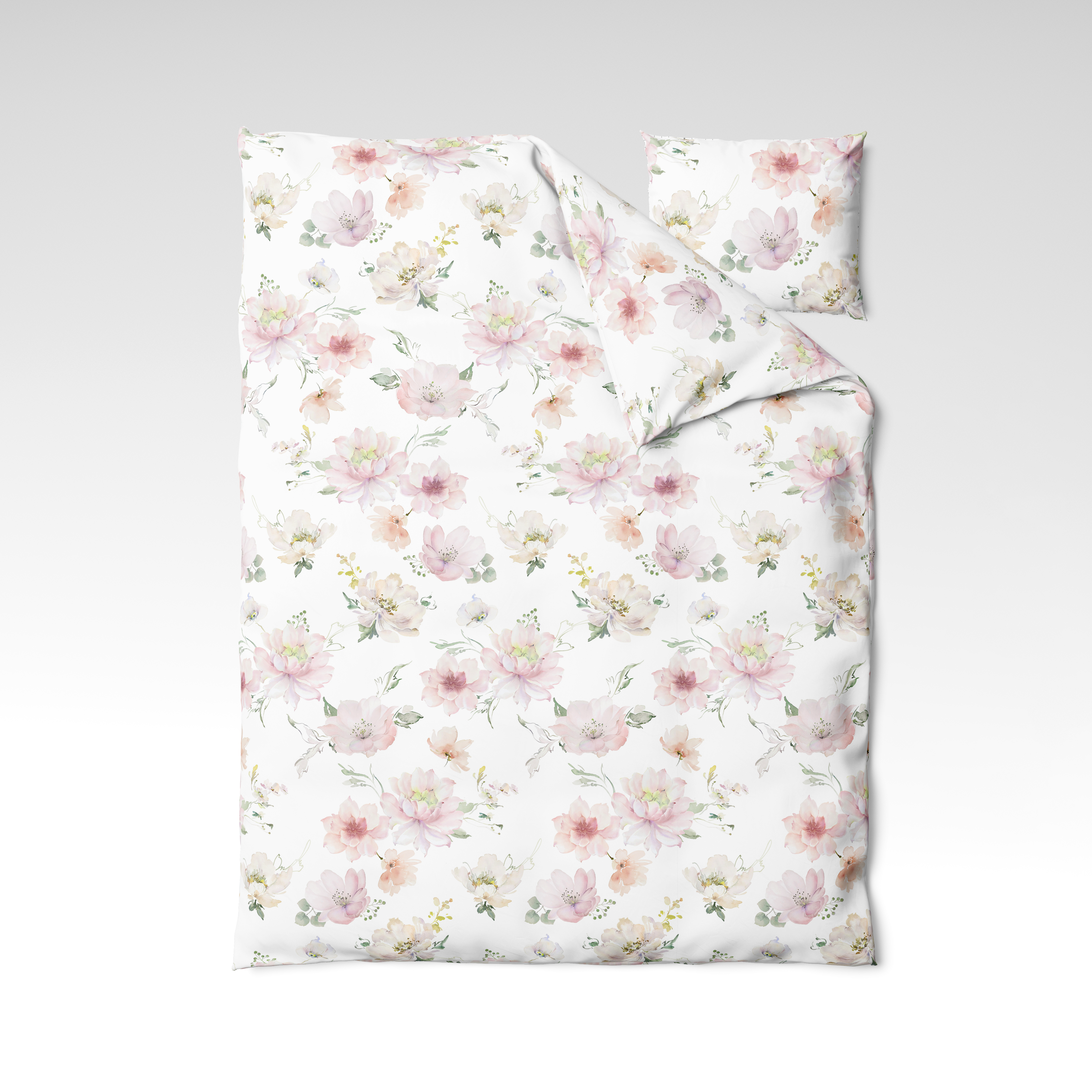 Raštuotas medvilninis audinys | Soft Bouquet