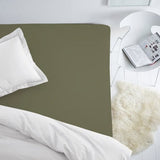 Шьем PREMIUM сатиновую простыню на резинке | Burnt olive –