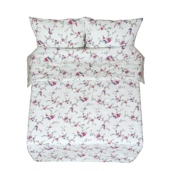 Siuvamas drobinis antklodės užvalkalas | Mini gėlės