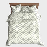 Sewn cotton duvet cover | Noir - Sewn