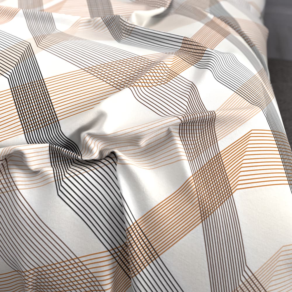 Sewn cotton pillowcase | Ember - Sewn