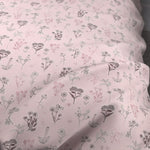 Sewn cotton pillowcase | Fleur - Sewn