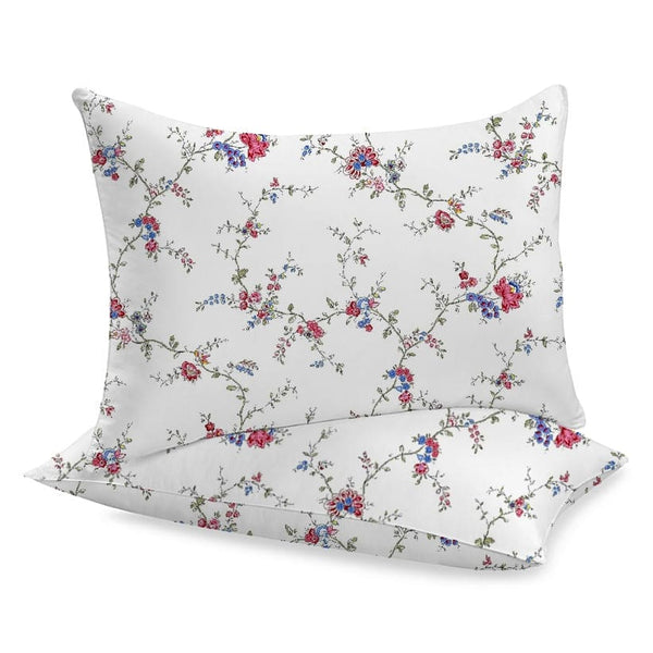 Siuvamas drobinis pagalvės užvalkalas | Mini gėlės