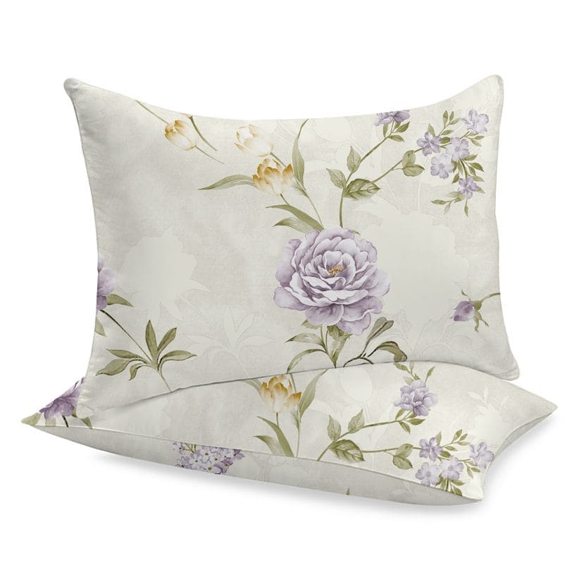 Sewn cotton pillowcase | Petal - Sewn