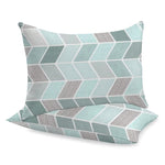 Sewn cotton pillowcase | Tiles - Sewn