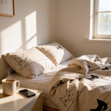 Rankų darbo medvilninis patalynės komplektas | Kitty