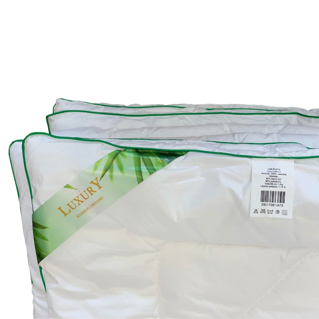 Bamboo fiber double duvet and two pillows
