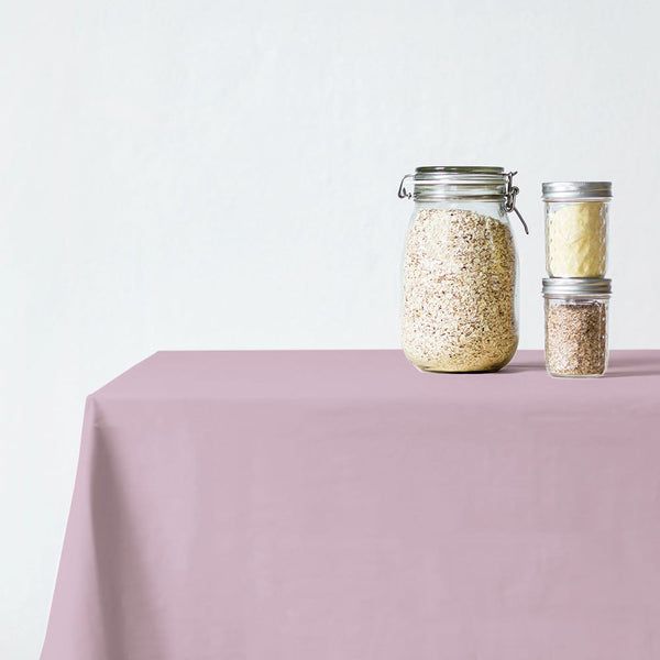 Siuvama 100% medvilnės staltiesė | Chalk pink - Tablecloths