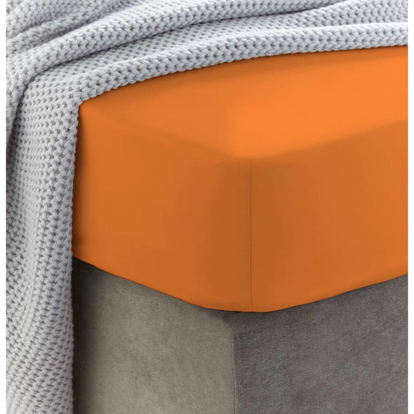 Siuvama drobinė paklodė su guma | Orange peel - Drobinė