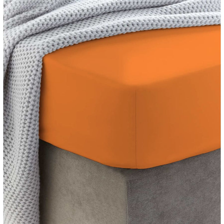Siuvama drobinė paklodė su guma | Orange peel - Drobinė